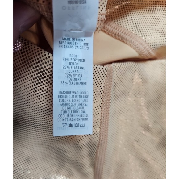 OFFLINE by Aerie Womens Real Me Metallic Orange Athletic Shorts Size Small NWT - Picture 6 of 9